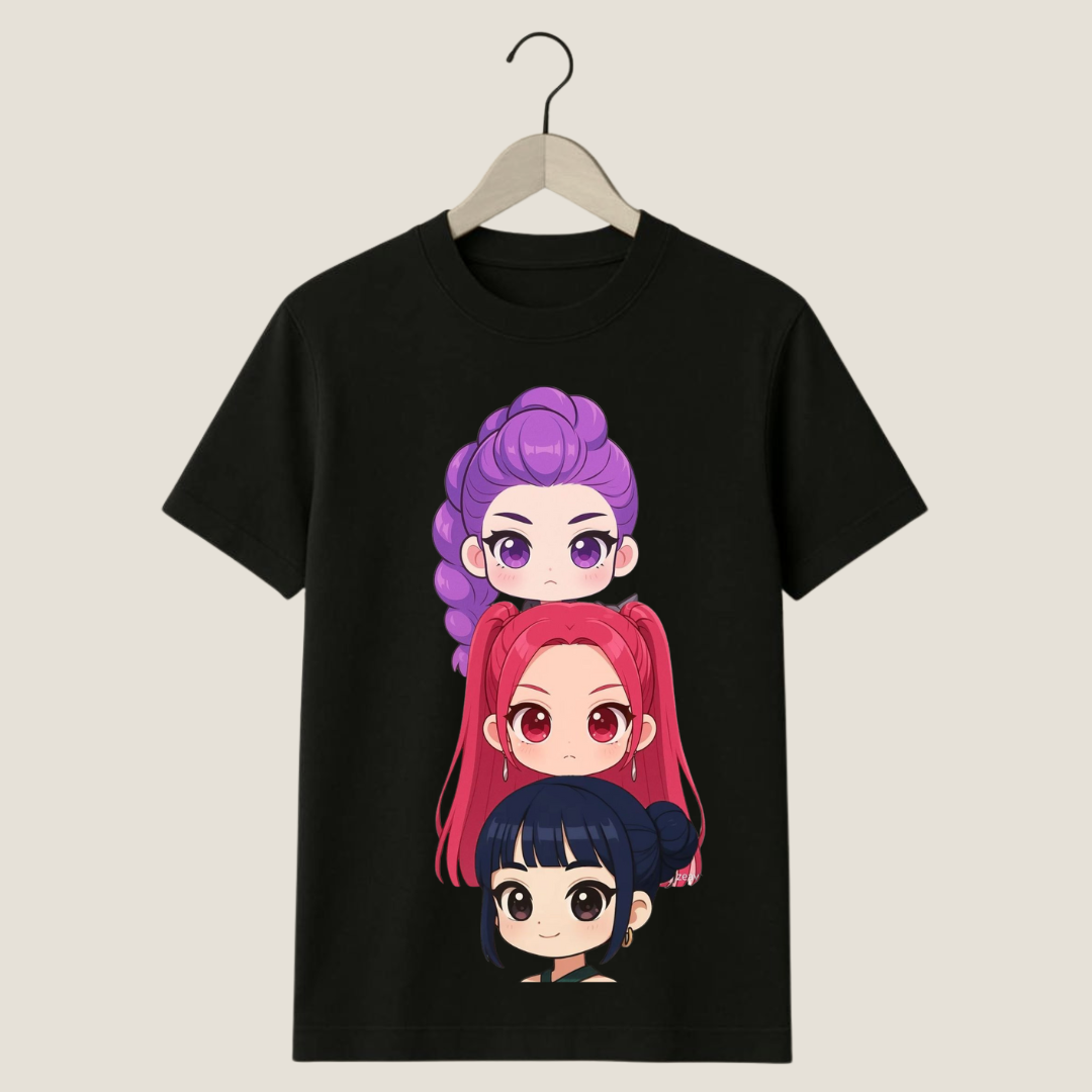 Polera infantil Algodón - Las guerreras kpop